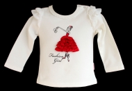 Sweatshirt mit Ballerina-Motiv Weiß Art.Nr.:903W